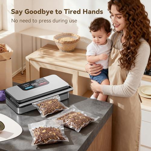 Sellador al Vacío Automático 95kPa 10 en 1 de Acero Inoxidable