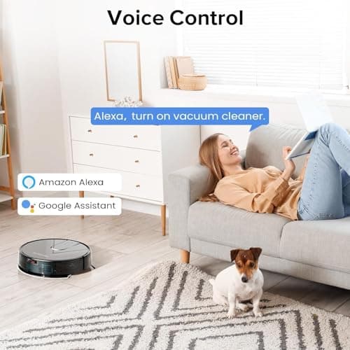 Robot aspirador y trapeador ROPVACNIC con succión de 5200Pa
