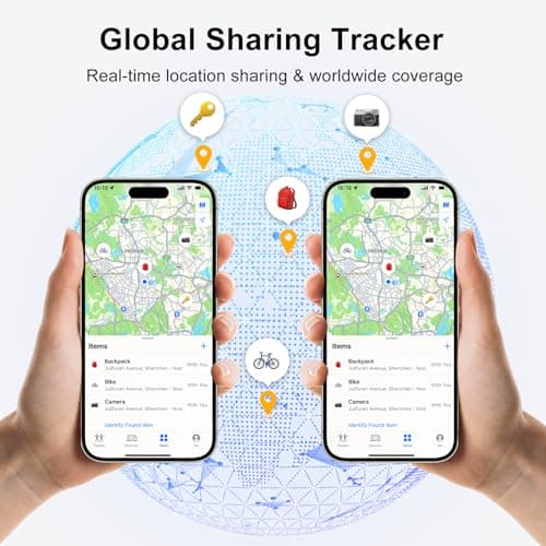 Localizador Beyamis Air Tracker (4-Pack) Bluetooth + UWB para Apple Find My (iOS). Con 2 Pilas 2032 Extras para Llaves, Equipaje y Más.