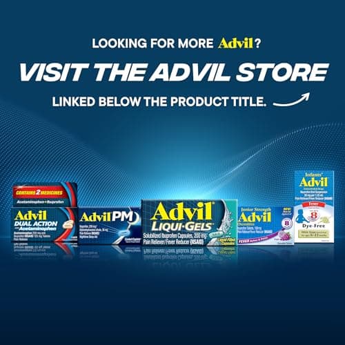 Advil Tablets, Ibuprofen 200mg, Pain Relief, 24 Count