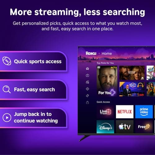 Roku Streaming Stick 4K con control remoto por voz - HDR10+ y Dolby Vision