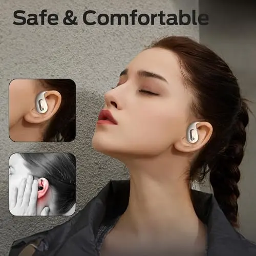 Audífonos Monster Open Ear AC210 Bluetooth 5.4, Sonido Estéreo, 30 Horas de Batería, Resistentes al Agua IPX5, Oro Rosa