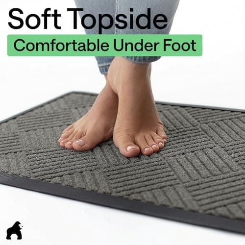 Tapete Gorilla Grip WeatherMAX, Uso Interior/Exterior, 29x17 Diamante Gris