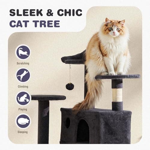 Torre para Gatos Aidoly de 54 Pulgadas con Rascadores de Sisal