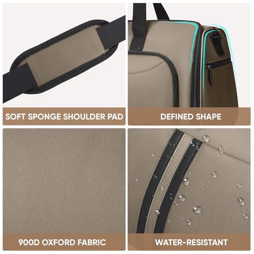 Portatrajes Convertible BALEINE 2 en 1 con Compartimento para Zapatos (Marrón)