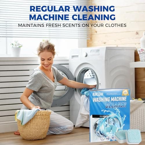 Gihen 48 Washing Machine Cleaner Tablets, Descaler Odor Remover HE Washer