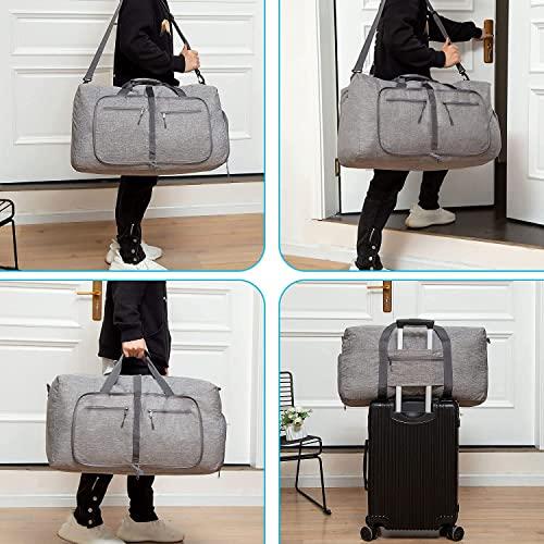 Maleta de Viaje Plegable Vomgomfom (65L-115L) con Compartimento para Zapatos