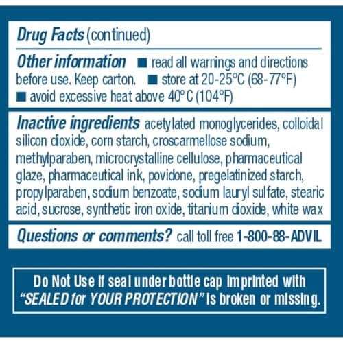 Advil Tablets, Ibuprofen 200mg, Pain Relief, 24 Count