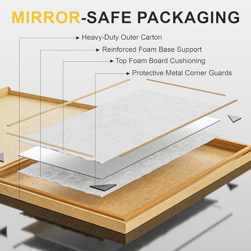 Home Gym Mirrors for Wall, 48”x28”x2 PCS Large Workout Mirrors for Home Gym | Tempered Glass, HD Reflection, Full Length Frameless body mirror for Home Gym, Garage, Yoga, Dance, Bedroom(Silver)