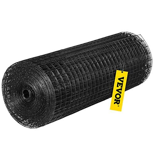 VEVOR Malla Metálica Galvanizada 36"x50' (1"x1") Calibre 16 + Kit de Instalación