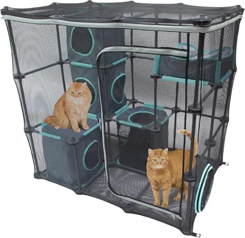 Mega Kit de Juego Catio Kitty City para Gatos - Uso Exterior e Interior