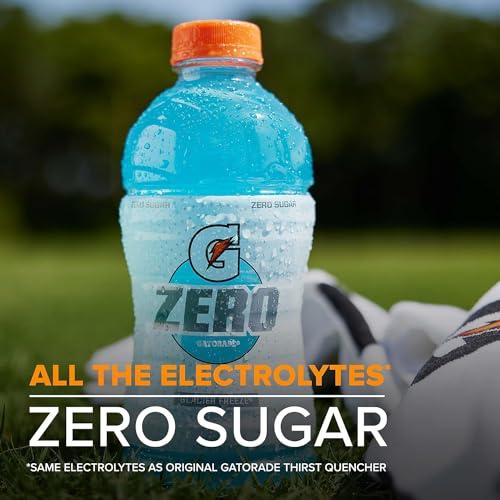 Gatorade Zero Azúcar Glacier Freeze, Paquete de 12 Botellas de 355ml con Electrolitos