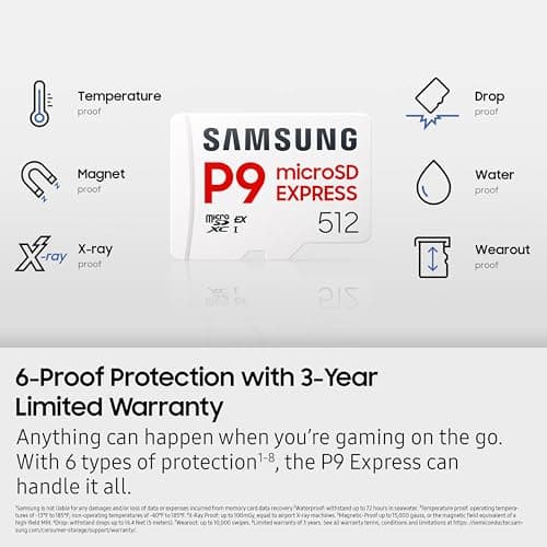 Tarjeta de Memoria Samsung P9 Express microSDXC Express 512GB