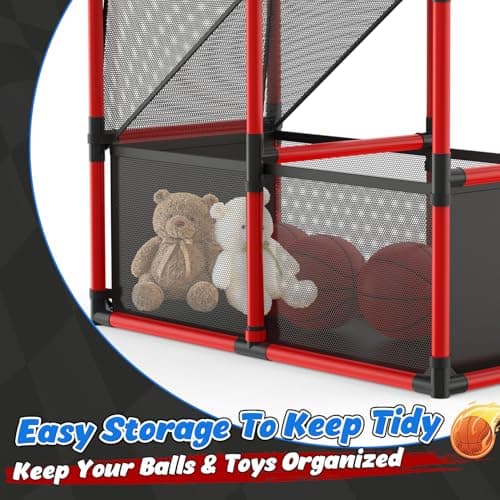 Aro de Básquetbol Arcade Ajustable EagleStone con Marcador LED para Niños