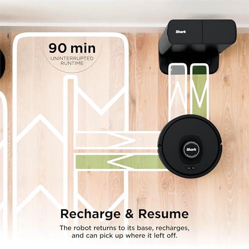 Shark AV2501S AI Ultra Robot Vacuum, with Matrix Clean, Home Mapping, 30-Day Capacity HEPA Bagless Self Empty Base, Perfect for Pet Hair, Wifi, Dark Grey