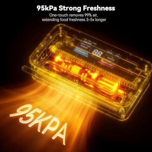 Sellador al Vacío Automático 95kPa 10 en 1 de Acero Inoxidable