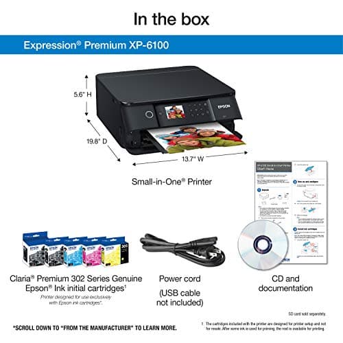 Impresora Epson Expression Premium XP-6100 Multifuncional Inalámbrica a Color