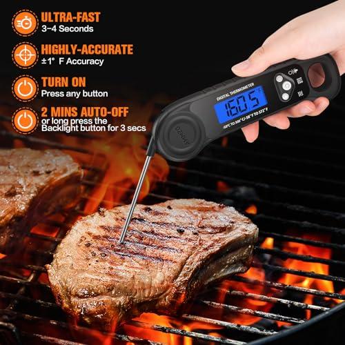 Termómetro Digital AMMZO de Lectura Instantánea para Alimentos