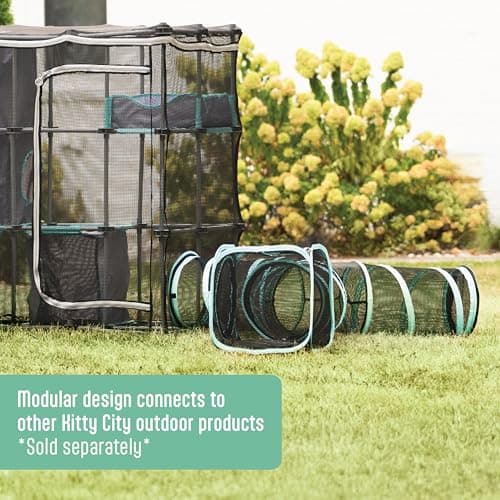 Mega Kit de Juego Catio Kitty City para Gatos - Uso Exterior e Interior
