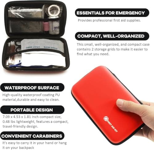 First Aid Kit Mini Small Waterproof Portable Compact Home Car Travel Hiking