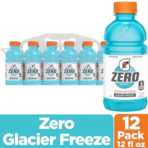 Gatorade Zero Azúcar Glacier Freeze, Paquete de 12 Botellas de 355ml con Electrolitos