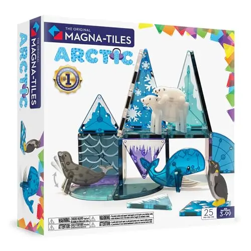 MAGNA-TILES: Set Magnético de Construcción Animales Árticos (25 Piezas)