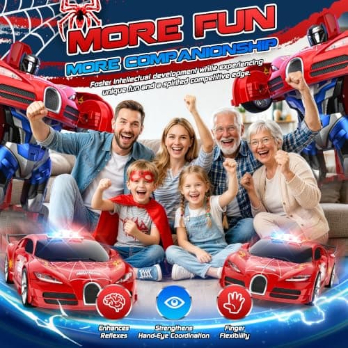 AONEPTR Remote Control Car Becoming Robot Transforming Toys Kids Christmas