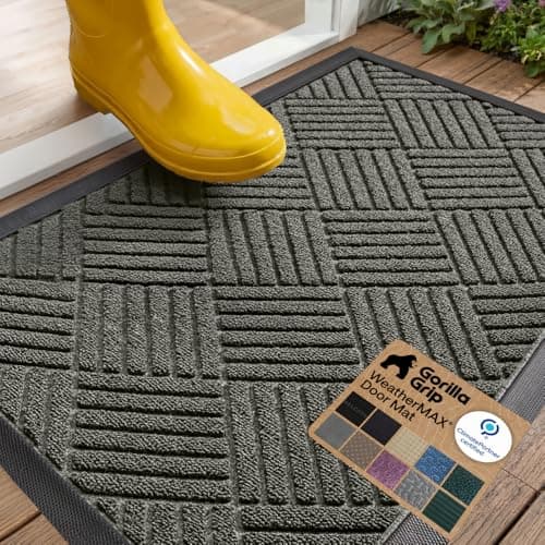 Tapete Gorilla Grip WeatherMAX, Uso Interior/Exterior, 29x17 Diamante Gris