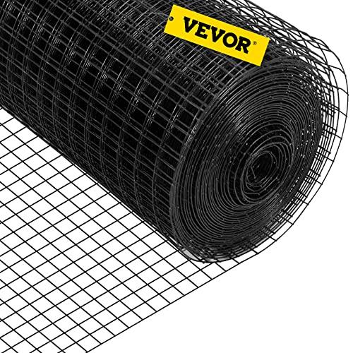 VEVOR Malla Metálica Galvanizada 36"x50' (1"x1") Calibre 16 + Kit de Instalación