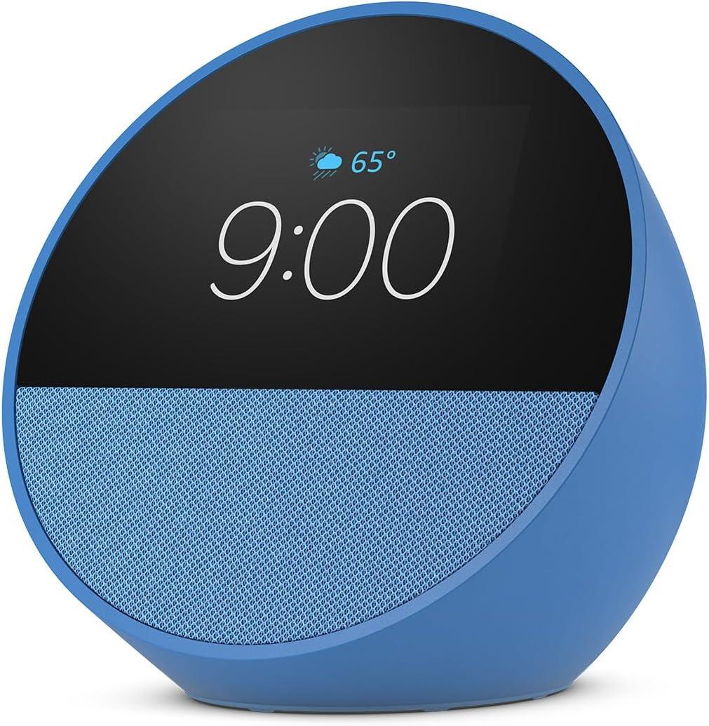 Amazon Echo Spot (newest model), Great for nightstands, offices and kitchens