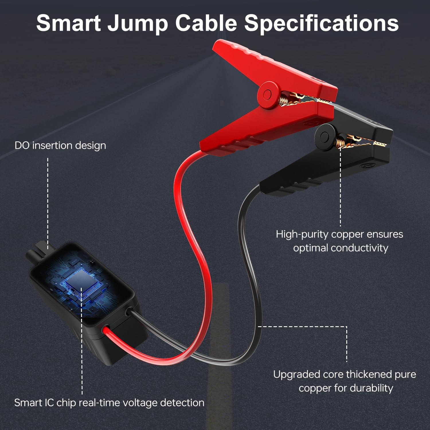 Acmount W160 Jump Starter with Air Compressor, 5000A Portable Car Jump Starter 150PSI Tire Inflator/Air Pump, 12V Battery(Up to 9L Gas/8L Diesel Engine) Jump Pack