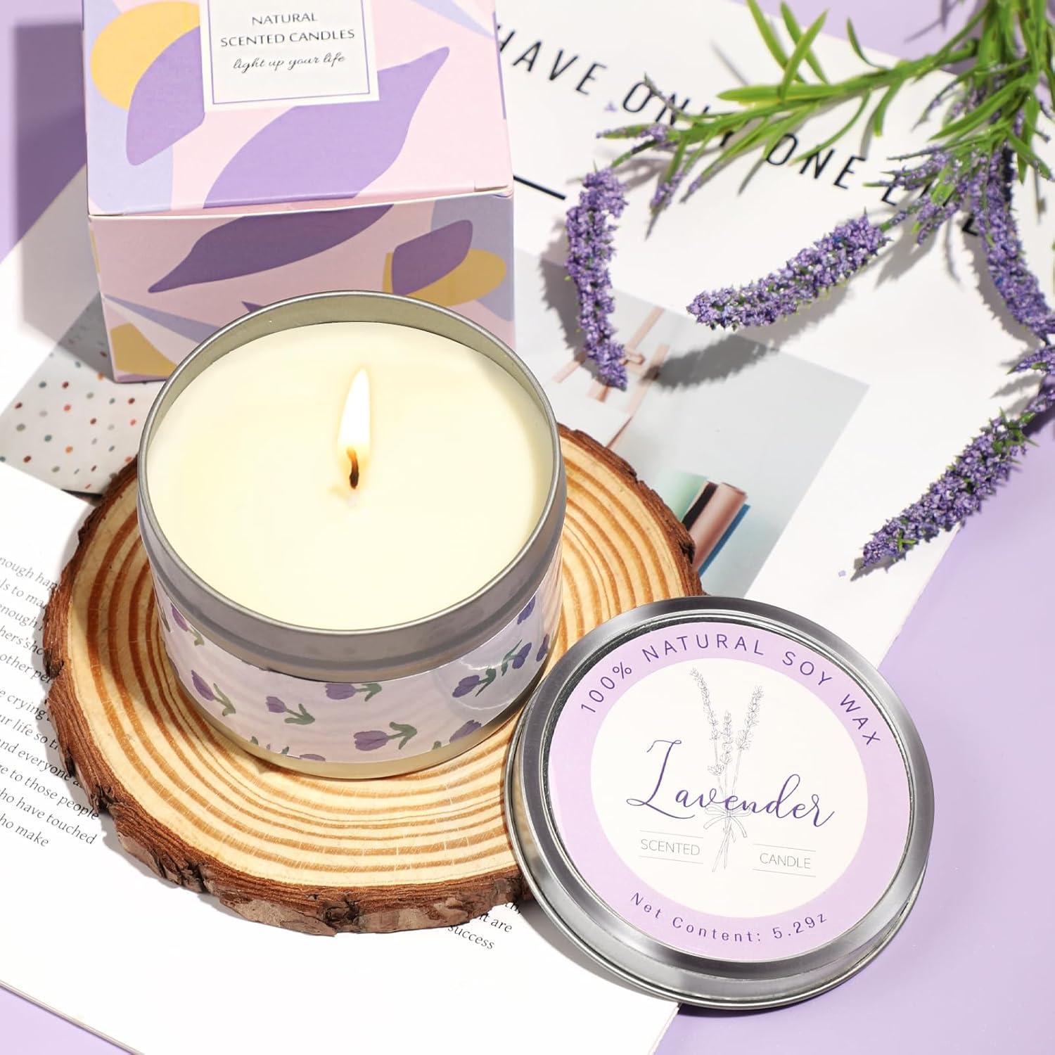 Gifts for Women, Unique Birthday Gifts for Women, Lavender Relaxing Spa Gifts Basket Get Well Soon Care Package
