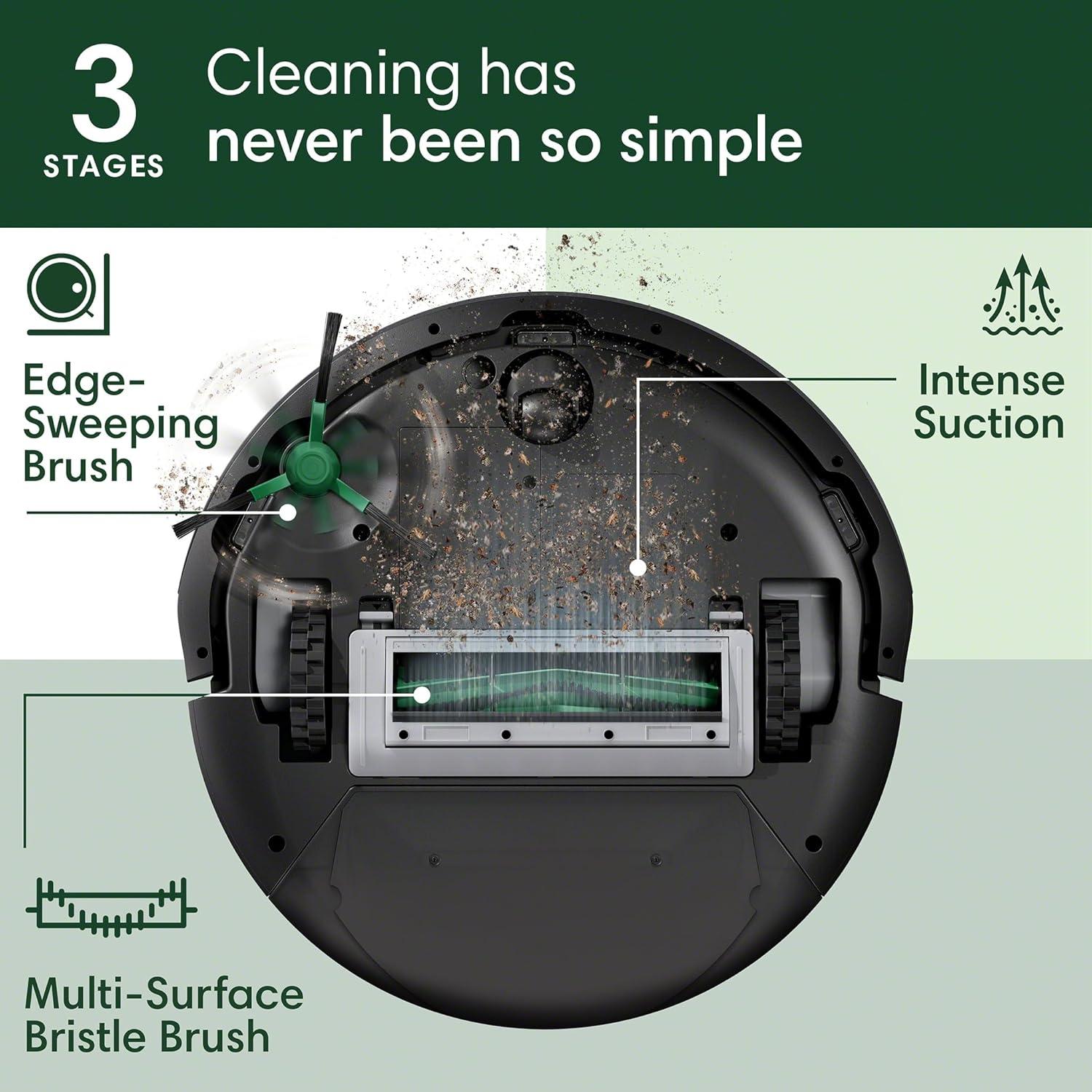 iRobot Roomba Vac Robot Vacuum with AutoEmpty Dock - Self-Empties for 75 Days, Easy to use, Intense Power-Lifting Suction, LiDAR Navigation