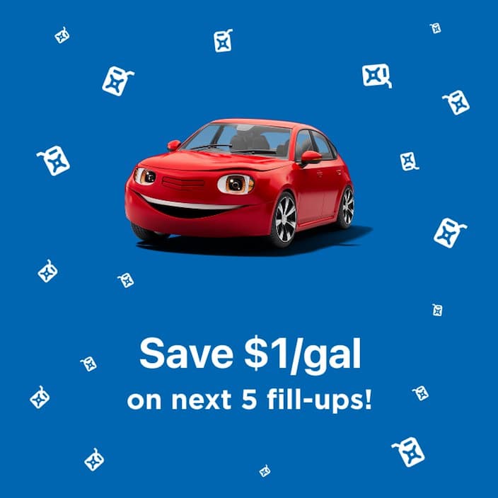 Chevron Texaco Rewards: Save $1/Gallon on Your First 5 Fill-Ups (New Members)