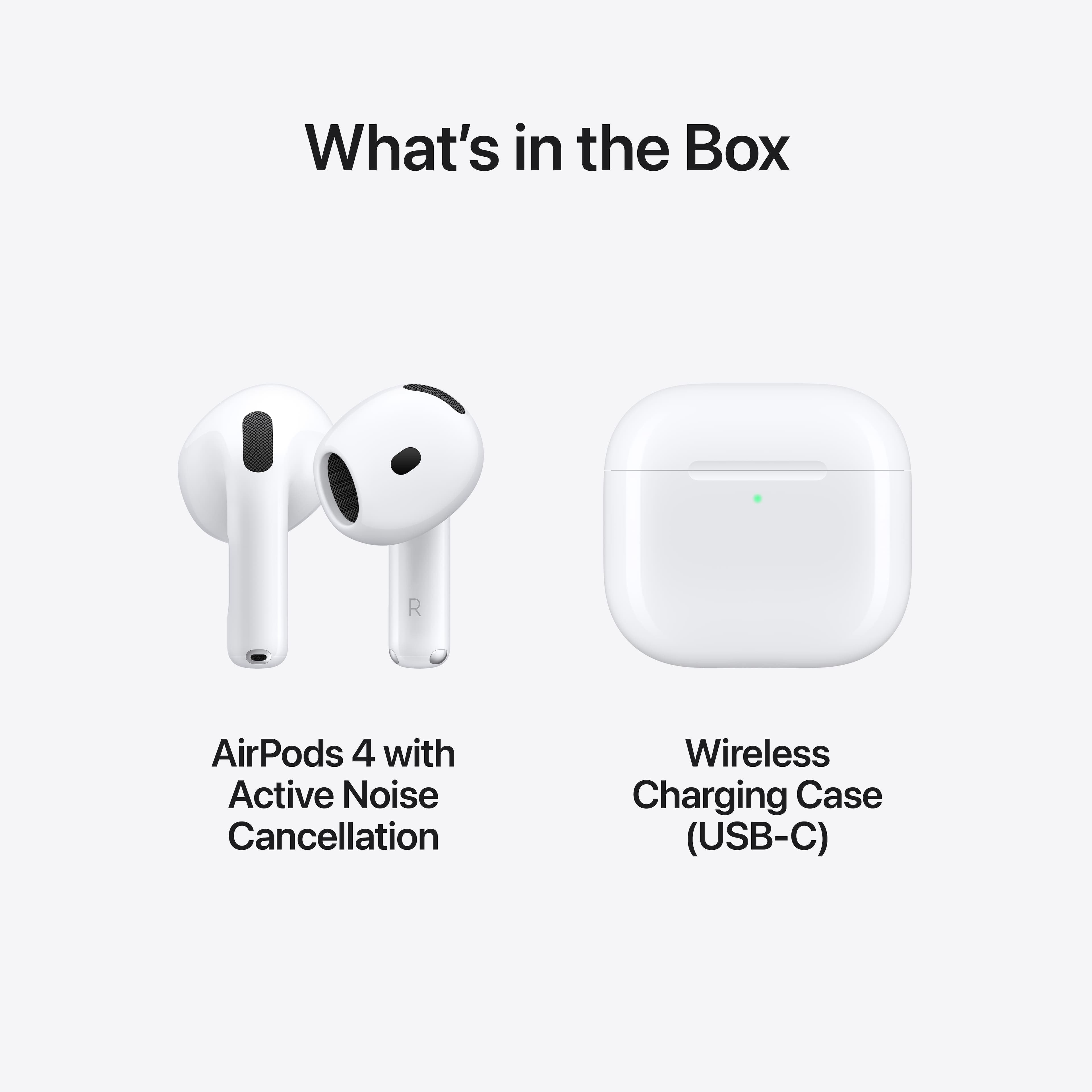 Apple AirPods 4 con Cancelación Activa de Ruido