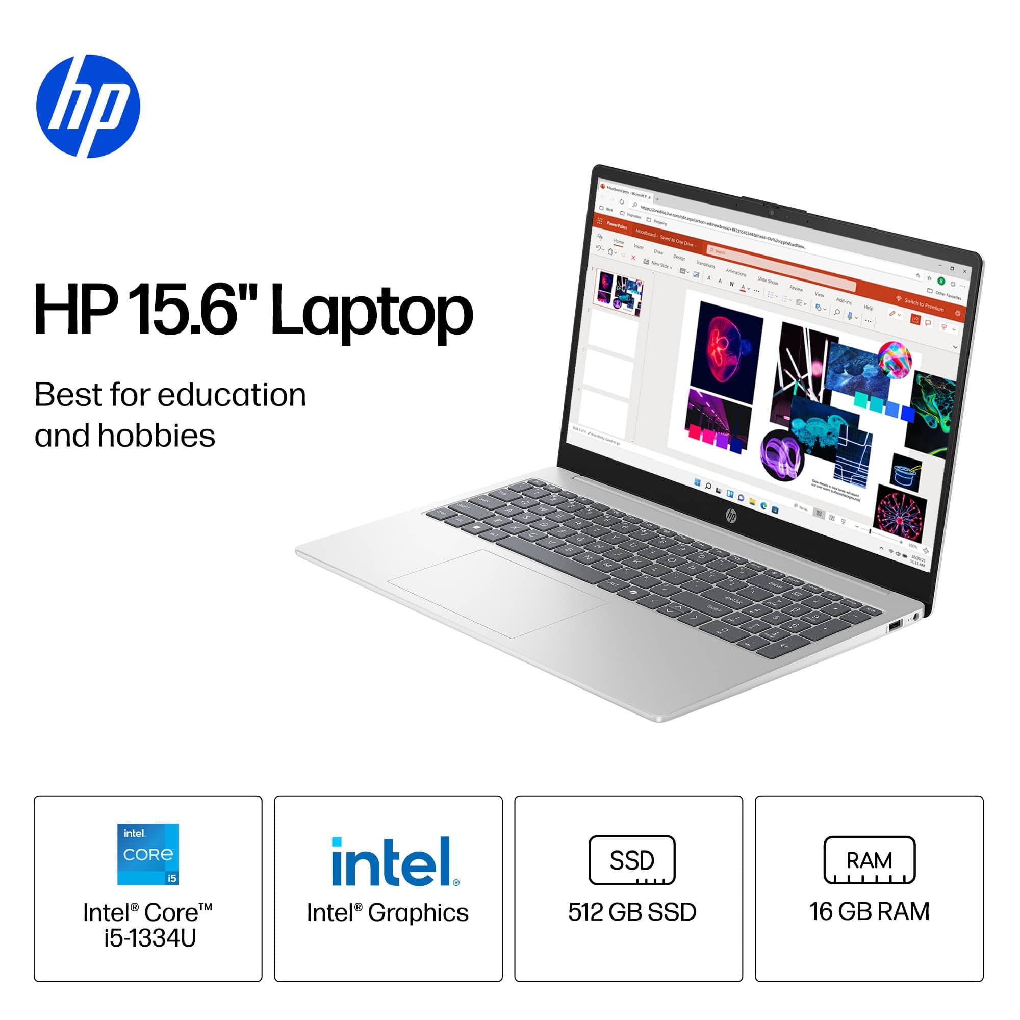 HP 15.6" Full HD Touchscreen Laptop (Intel i5-1334U, 16GB RAM, 512GB SSD) for $399.99