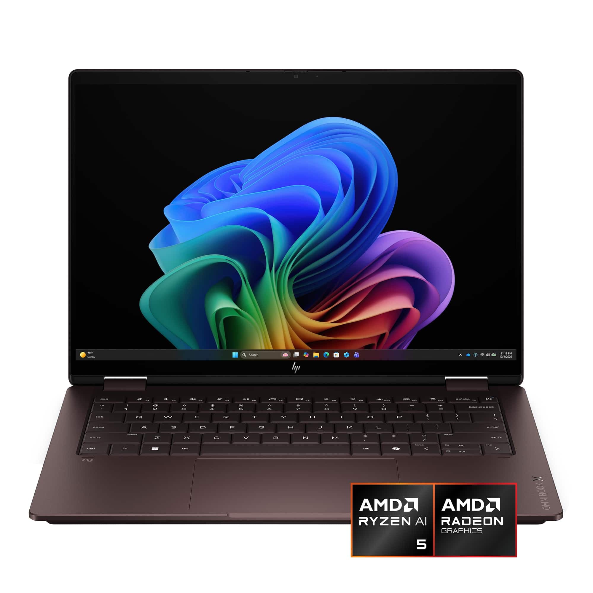HP OmniBook X Flip 14" 2K OLED Touchscreen 2-in-1 Laptop (Ryzen AI 5, 16GB RAM, 512GB SSD) for $649.99