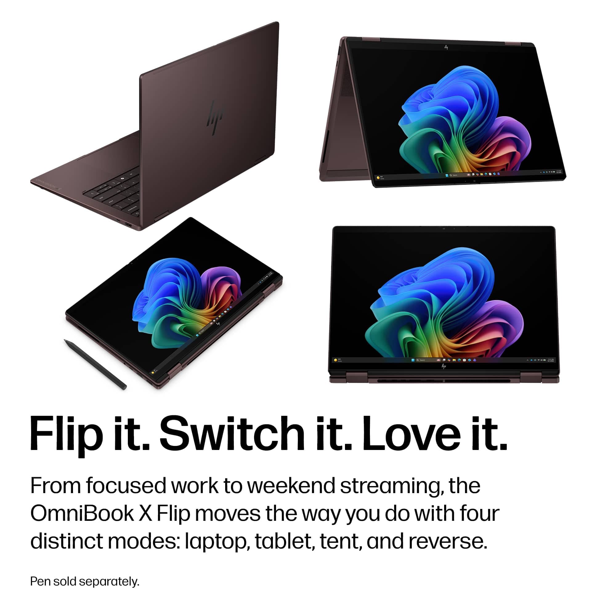 HP OmniBook X Flip 14" 2K OLED 2 en 1 (Ryzen AI 5, 16GB, 512GB SSD) ¡a solo $649.99!